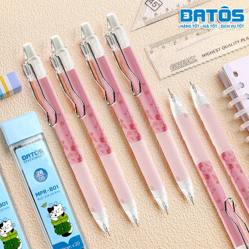 Bút chì kim Batos - Viết mượt mà với những đường kẻ sắc nét